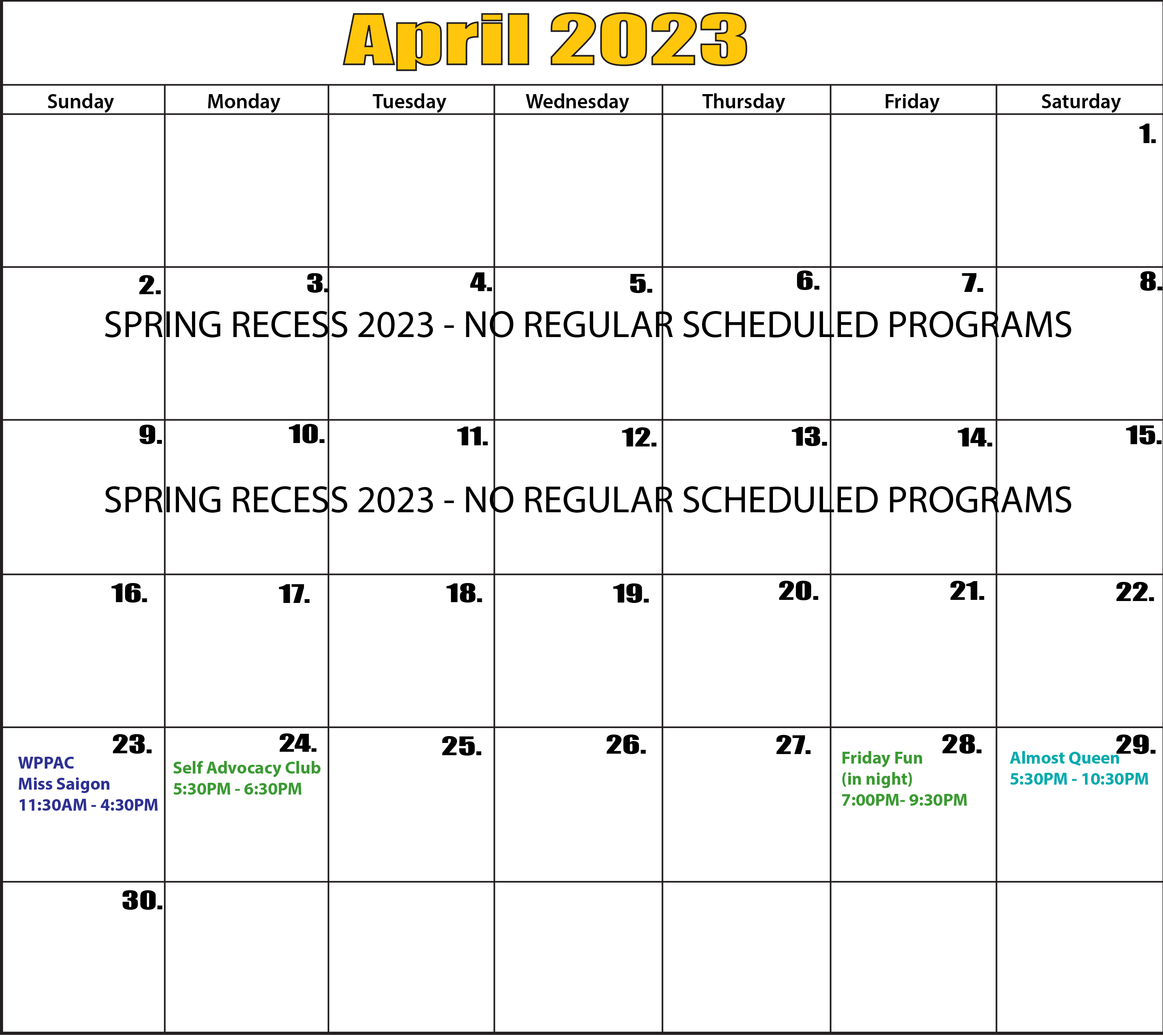 April 2023