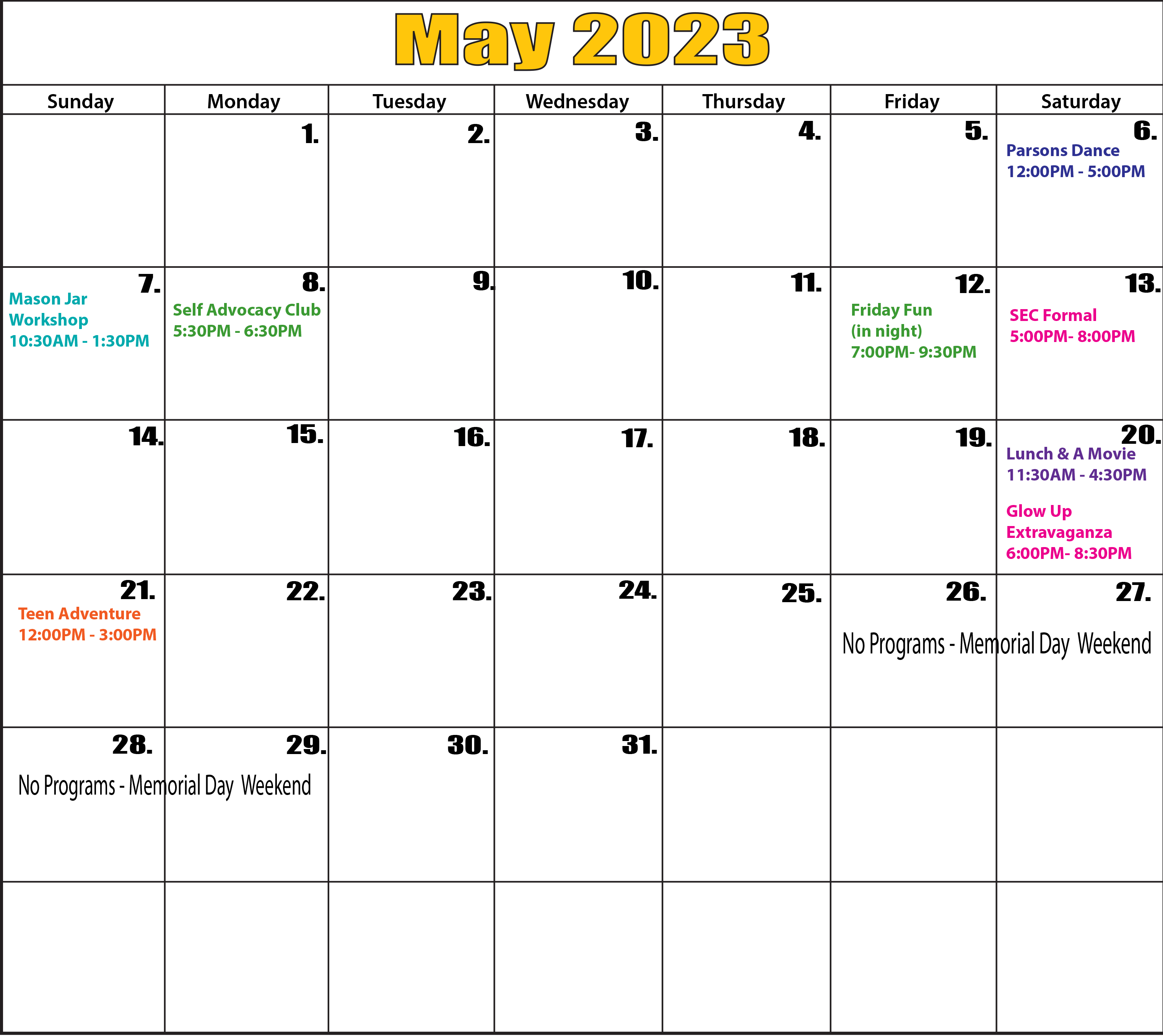May 2023